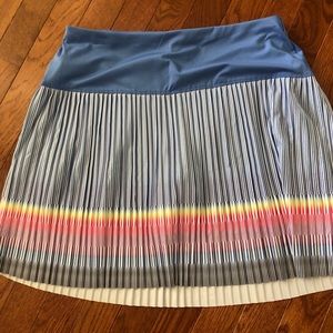 Lucky in love pleated golf skort